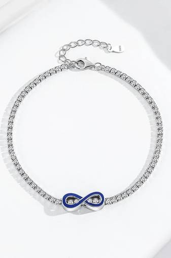 Pure 925 silver infinite grace bracelet for women