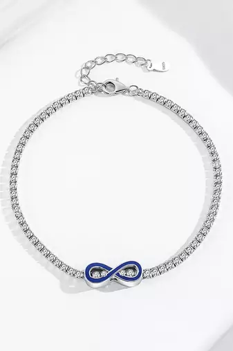 Pure 925 silver infinite grace bracelet for women