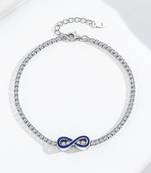 Pure 925 silver infinite grace bracelet for women