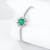 Pure 925 silver majestic green sparkle bracelet for women