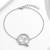 Pure 925 silver lovebirds bracelet for women