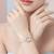 Pure 925 silver lovebirds bracelet for women