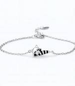 Pure 925 silver cat bracelet for women