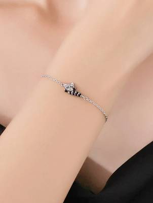 925 silver cat fashion bracelet 2