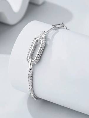 925 silver pin fashion bracelet 5