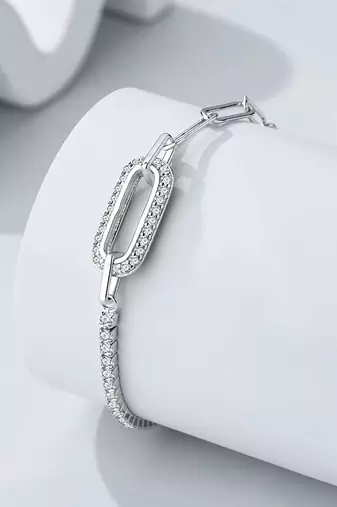 925 silver pin fashion bracelet