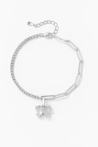 Pure 925 silver butterfly bracelet for women