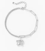 Pure 925 silver butterfly bracelet for women