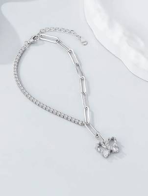 925 silver butterfly fashion bracelet 4