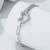 Pure 925 silver heart bracelet for women