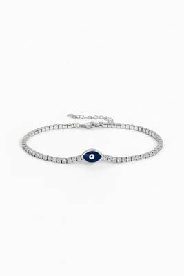 silver evil eye 925 bracelet for women 1