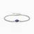 Pure 925 silver evil eye bracelet for women