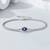 Pure 925 silver evil eye bracelet for women