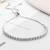 Pure 925 silver adjustable tennis bracelet for women