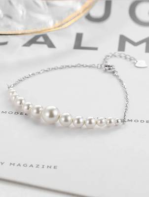 925 silver pearl fashion bracelet 2