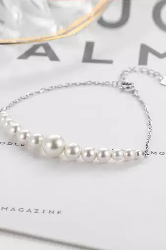 925 silver pearl fashion bracelet