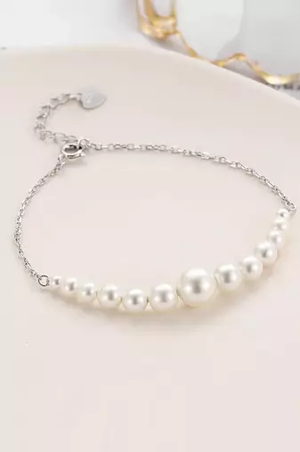 925 silver pearl fashion bracelet