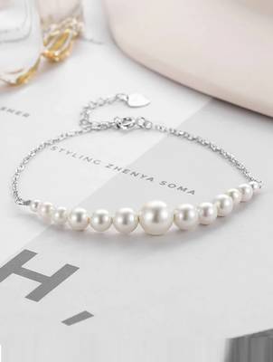 925 silver pearl fashion bracelet 5