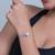 Pure 925 silver double butterfly bracelet for women