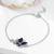 Pure 925 silver double butterfly bracelet for women