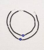 Pure 925 silver evil eye anklet for women