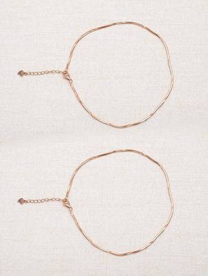 silver sleek chain 925 anklet for women 2