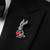 Pure 925 silver amour bunny brooch