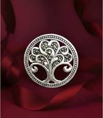Pure 925 silver eternal tree brooch