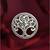 Pure 925 silver eternal tree brooch