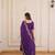 Purple Readymade Mul Chanderi with Beads Embroidered work  kurti-pant-dupatta
