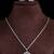 Silver electric wisteria purple stone pendant set 