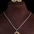 Silver electric yellow honey stone pendant set 
