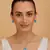 Silver electric moroccan blue stone pendant set