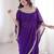 Dual style ready-to-wear georgette saree with stitched blouse & mirror lace work