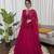 magenta silkblend embroidered lehenga set