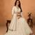 off white silk blend embroidered lehenga set