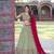 olive georgette embroidered lehenga set
