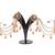 Bahubali earrings with hair extension