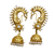 Kundan kaan earrings with pearl chain