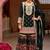 Black embroidered chinon free size stitched palazzo style salwar suit