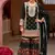 Black embroidered chinon free size stitched palazzo style salwar suit