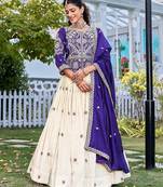 Womens Embroidery sequence with thread work Lehenga Choli