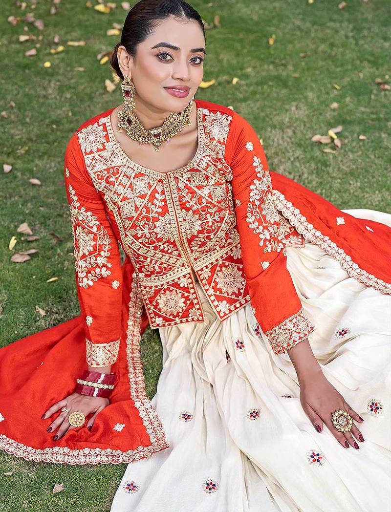 Womens New Trendy Embroidery sequence with thread work Lehenga Choli