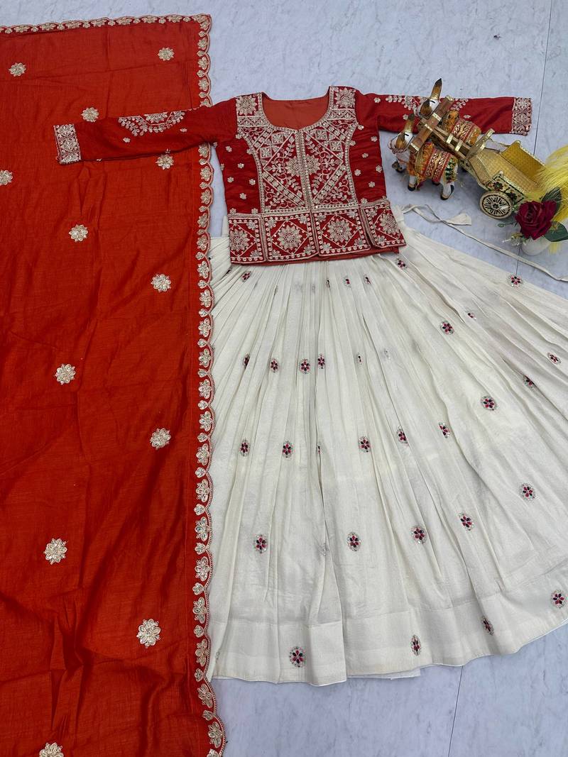 Womens New Trendy Embroidery sequence with thread work Lehenga Choli