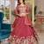 Womens New Wedding Wear Embroidery cording sequence with thread work Lehenga Set