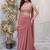 Pink Straight Cut Lehenga with Sequin work Sweetheart Neck Blouse