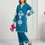 blue rayon embroidered farshi palazzo 