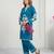 blue rayon embroidered farshi palazzo 