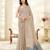 Cream Cotton party wear saree with blouse