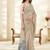 Cream Cotton party wear saree with blouse